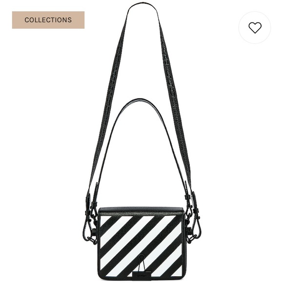 Off-White Handbags - Off white Diagonal Flap Bag in Black White